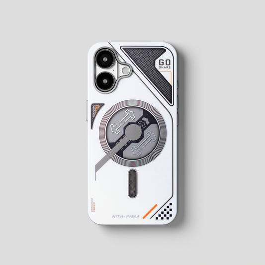 VectorEdge – White Modern Aesthetics Magsafe case for iPhone 16