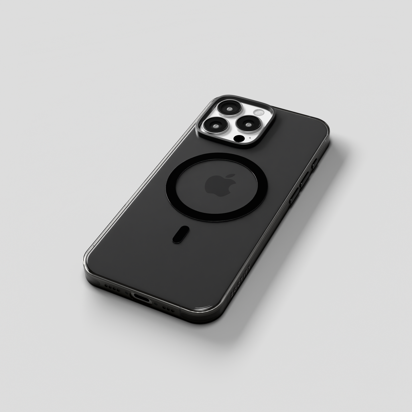 Ironclad Aura – Smoky Grey MagSafe Transparent Shield Case for iphone 16 pro