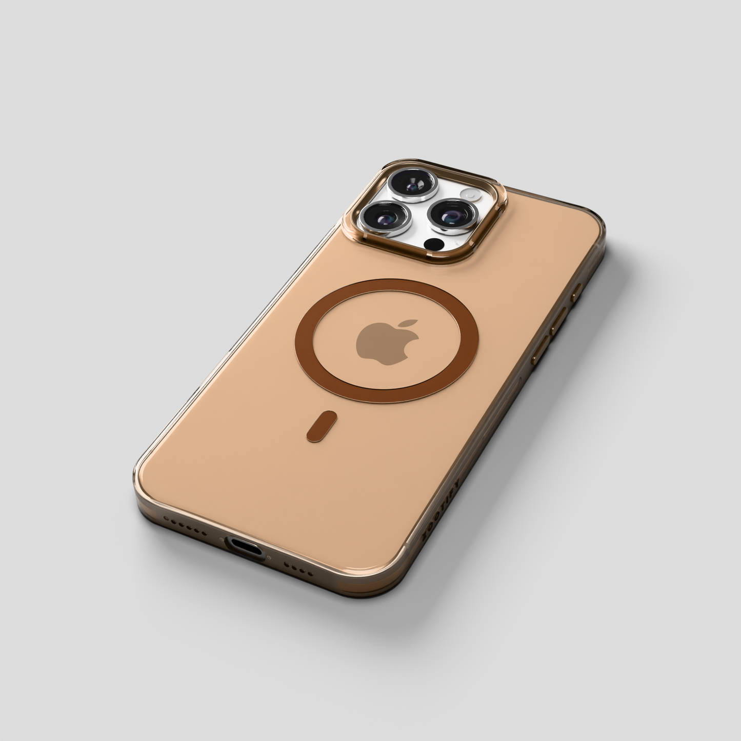 Crystal Flux – Desert Transparent Magnetic Case for iPhone 16 pro max