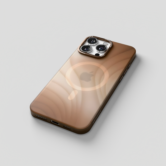 MeteorGlow – Desert Unique Frosted Finish MagSafe Case for iPhone 16 pro max