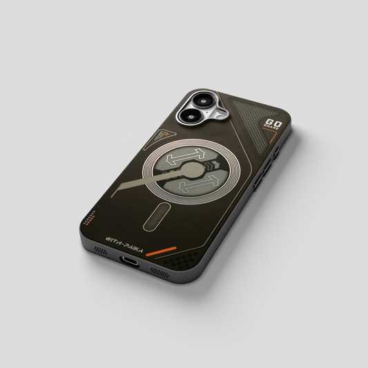 VectorEdge – Black Modern Aesthetics Magsafe case for iPhone 16