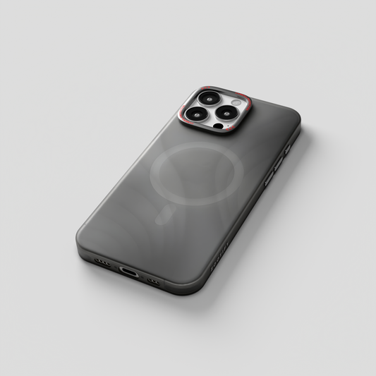 MeteorGlow – Titanium Grey Unique Frosted Finish MagSafe Case for iPhone 16 pro