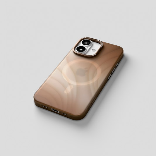 MeteorGlow – Desert Unique Frosted Finish MagSafe Case for iPhone 16