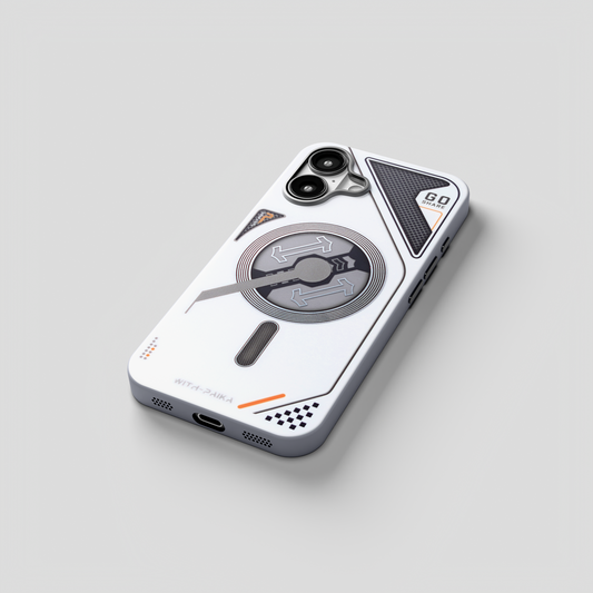 VectorEdge – White Modern Aesthetics Magsafe case for iPhone 16