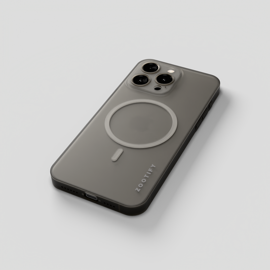 Textura – Grey PaperFeel MagSafe Case for iPhone 15 pro max