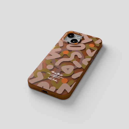 NeoWave – Unique Double-layer Print Frosted MagSafe Phone Cover for iPhone 15