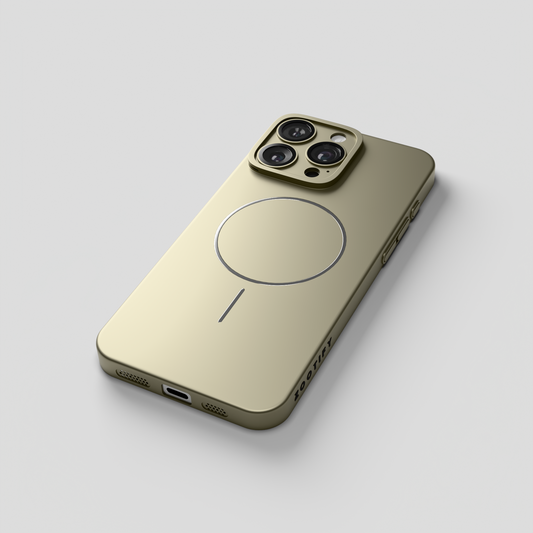 CamSafe – Green Minimal phone case with Kickstand & LensGuard for iPhone 16 pro max