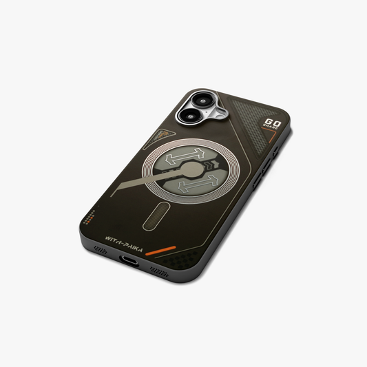 VectorEdge – Black Modern Aesthetics Magsafe case for iPhone 16