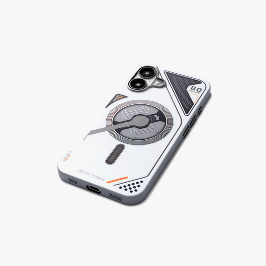 VectorEdge – White Modern Aesthetics Magsafe case for iPhone 16