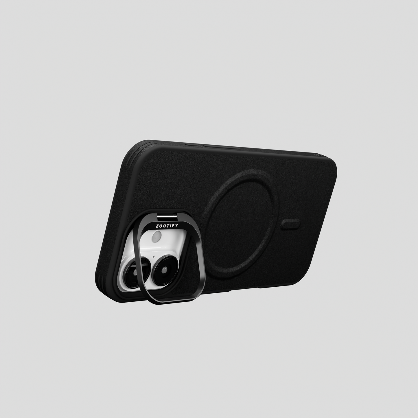 PrimoEdge – Black Luxe Leather Design Magsafe Case for iPhone 16