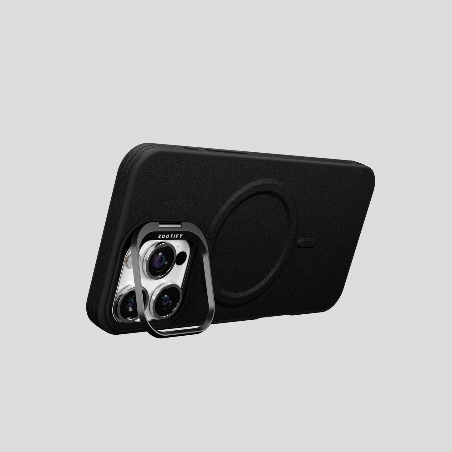 PrimoEdge – Black Luxe Leather design Magsafe case for iPhone 16 pro max