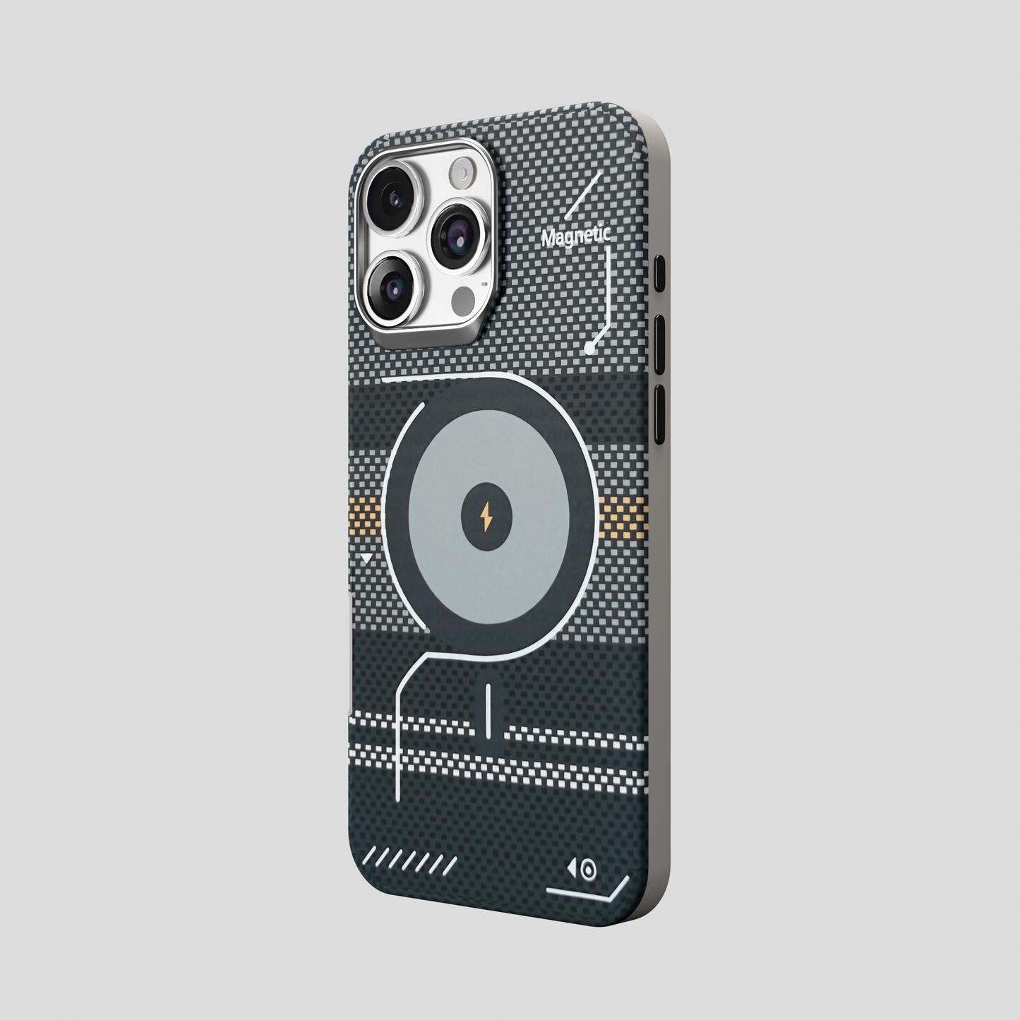 ArtiShell – Grey Detachable Layer Modular MagSafe Case for iPhone 16 pro max