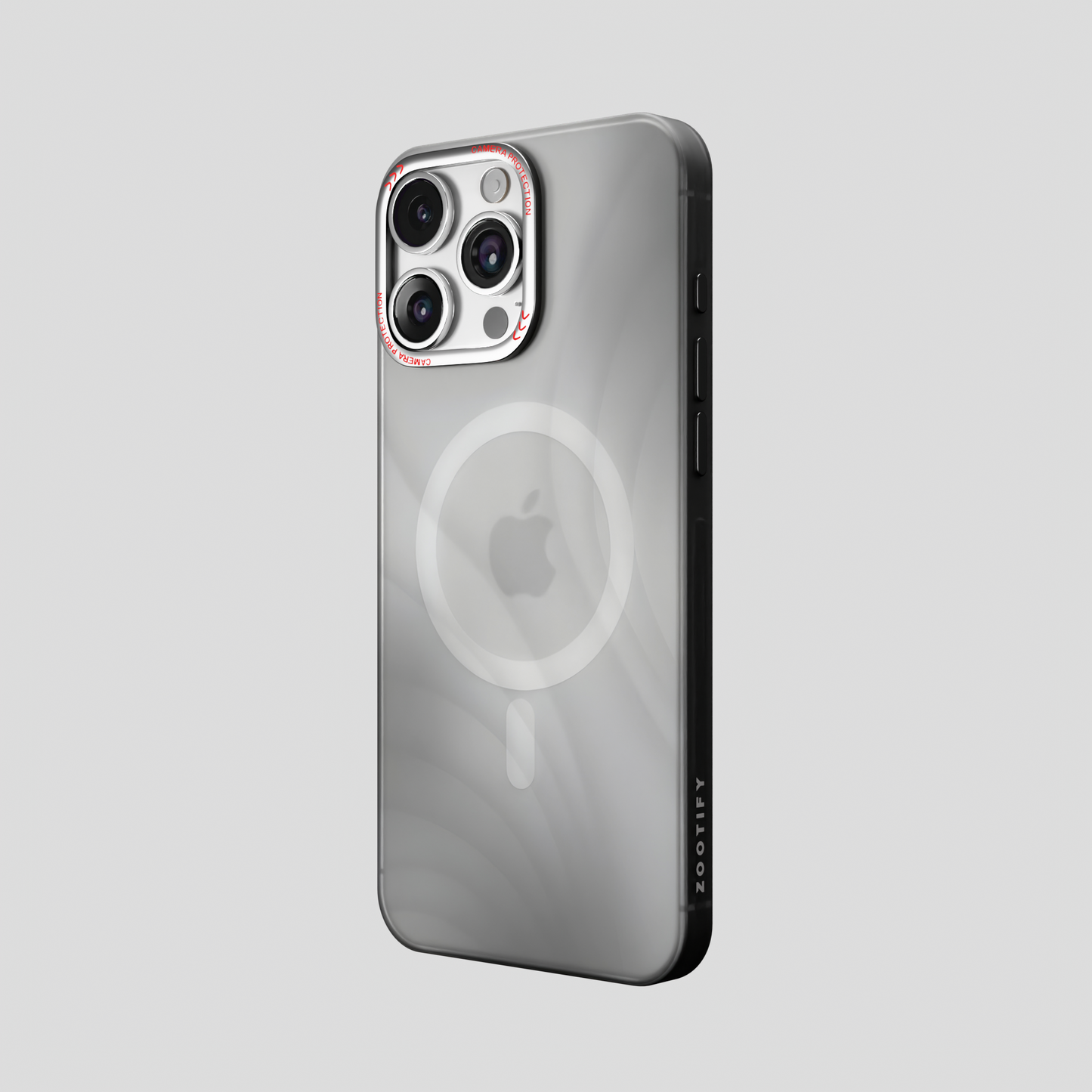 MeteorGlow – Titanium Grey Unique Frosted Finish MagSafe Case for iPhone 16 pro max