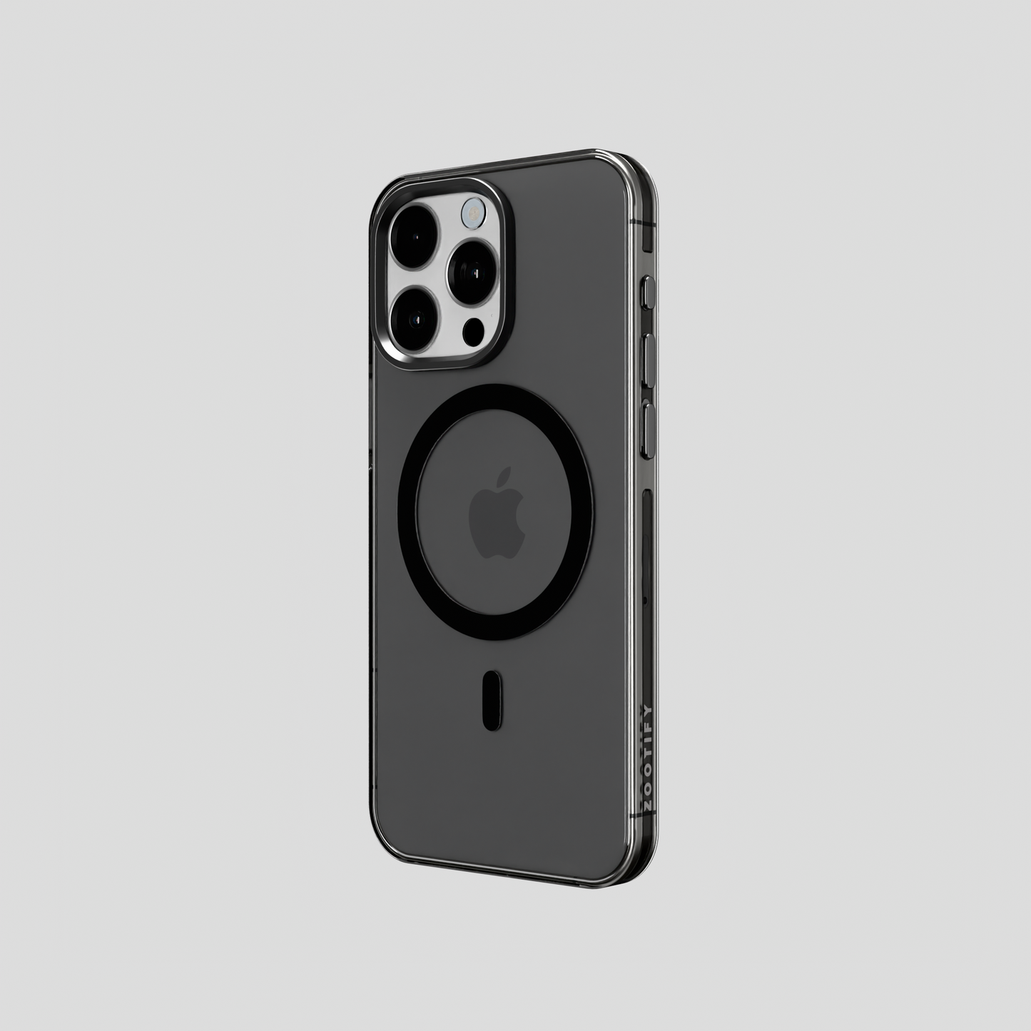 Ironclad – Smoky Grey Magsafe Transparent Shield Case for iPhone 15 pro