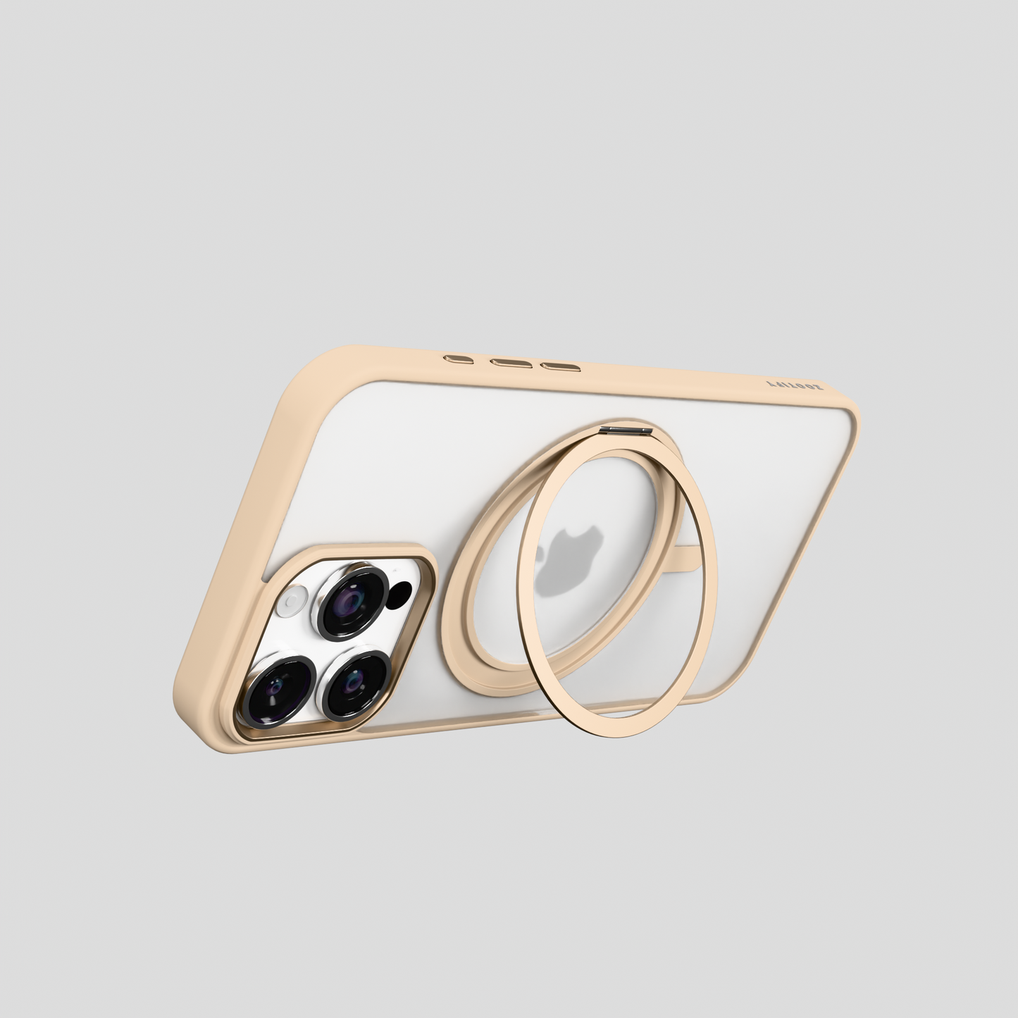 Orbit Grip – Dessert 360° Tactile O-Stand Clear transparent Case for iPhone 16 pro max