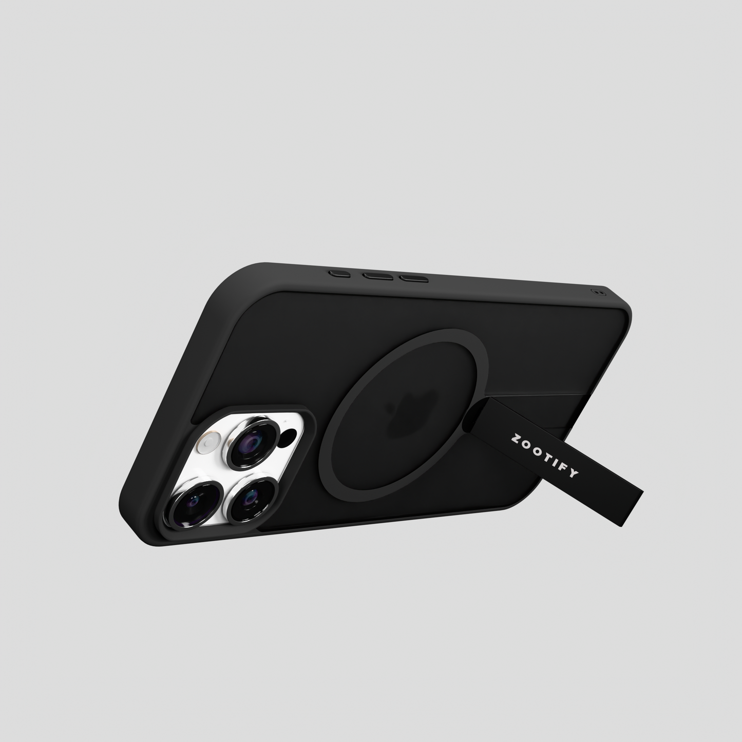 FroStand – Black Matte MagSafe T-Stand Case for iPhone 16 pro max