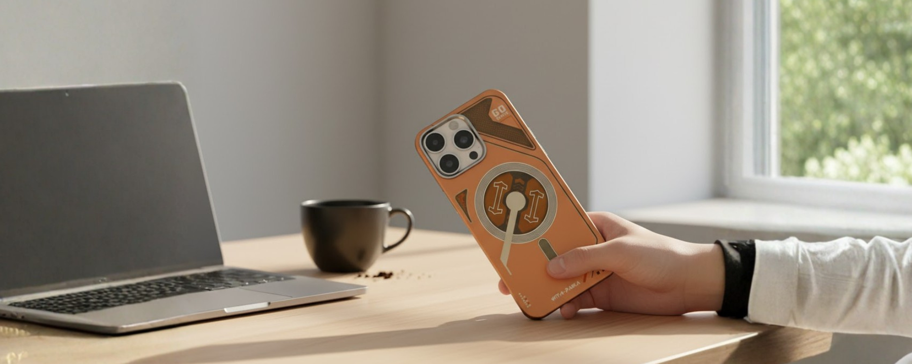 VectorEdge – Brown Modern Aesthetics MagSafe case for iPhone 16 pro max banner 1
