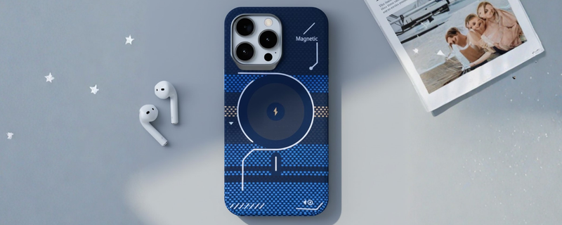 ArtiShell – Blue Detachable Layer Modular MagSafe Case for iPhone 15 pro max mobile banner 1