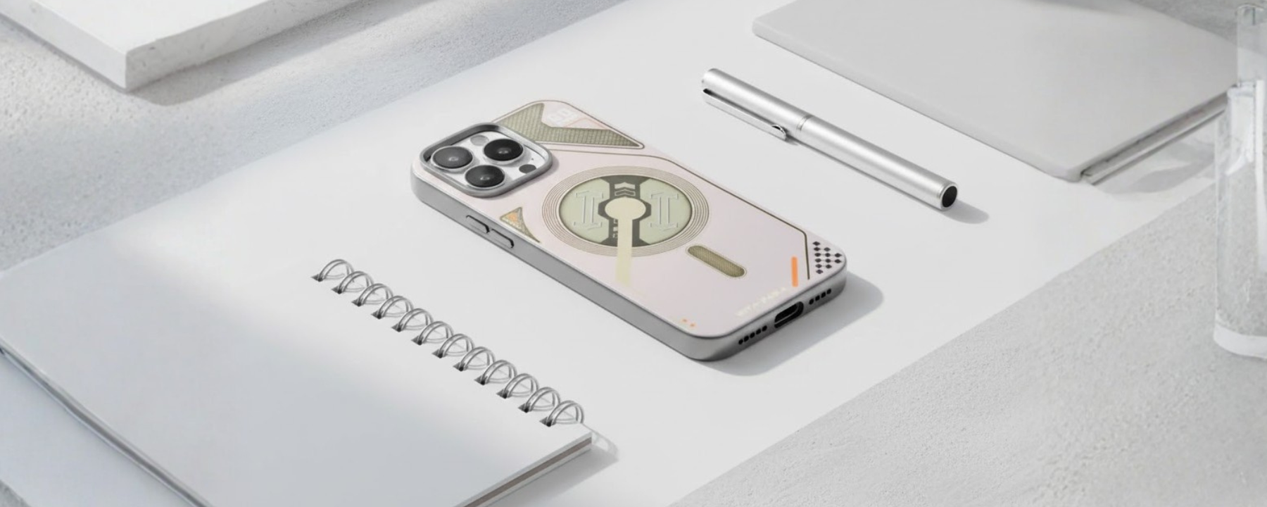 VectorEdge – Grey Modern MagSafe case for iPhone 16 pro banner 1