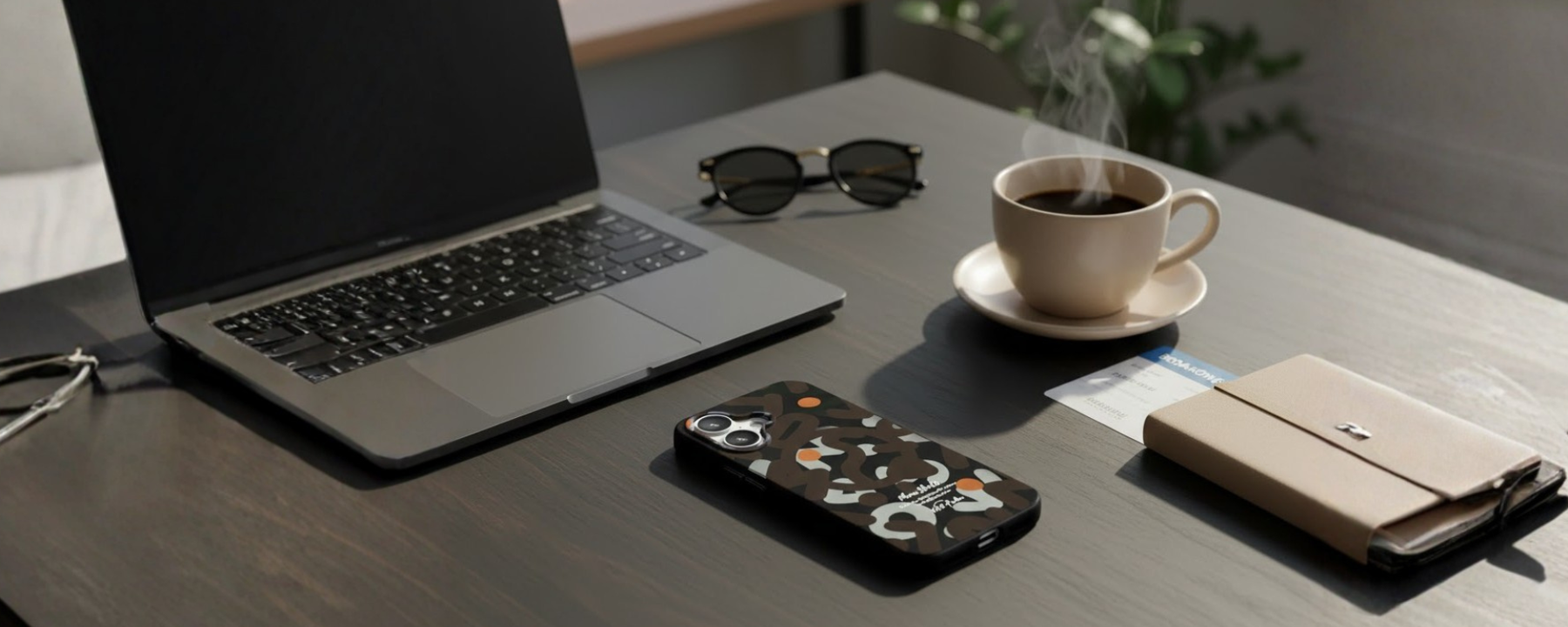 NeoWave – Black Double-layer Print Frosted MagSafe Phone Cover for iPhone 16 banner 3
