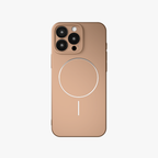 CamSafe – Brown Minimal phone case with Kickstand & LensGuard for iPhone 16 pro