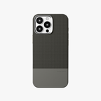 ForgeCraft – Titanium Gray Vintage Leather Grip Case for iPhone 16 pro