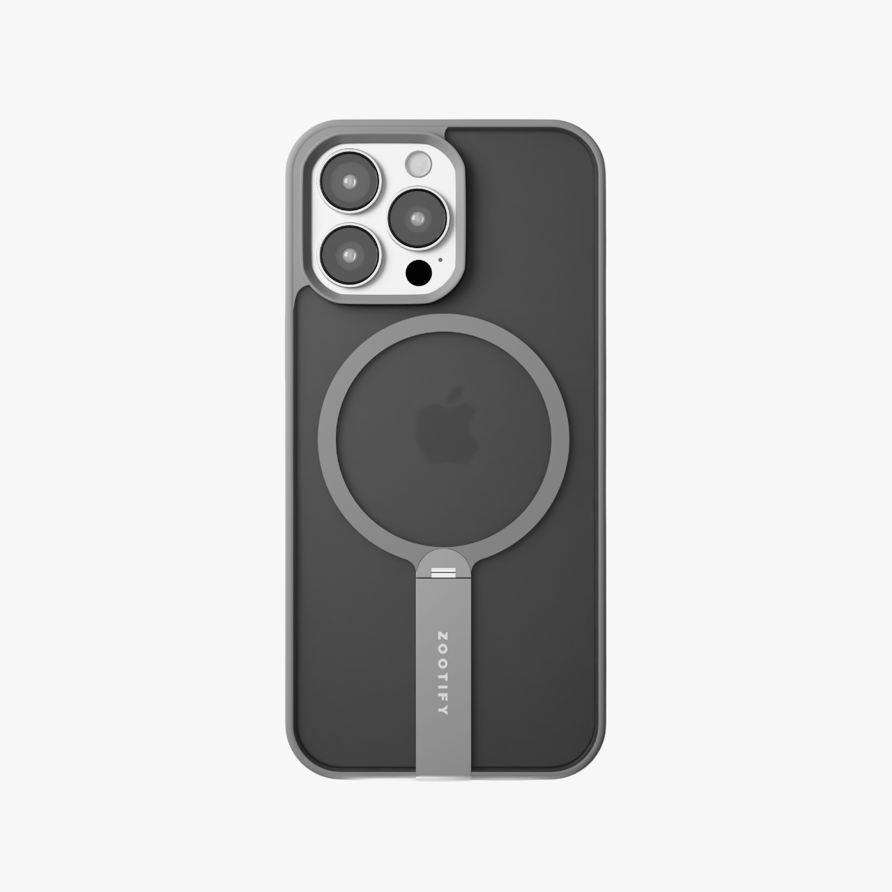 FroStand – Titanium Grey Matte MagSafe T-Stand Case for iPhone 16 pro