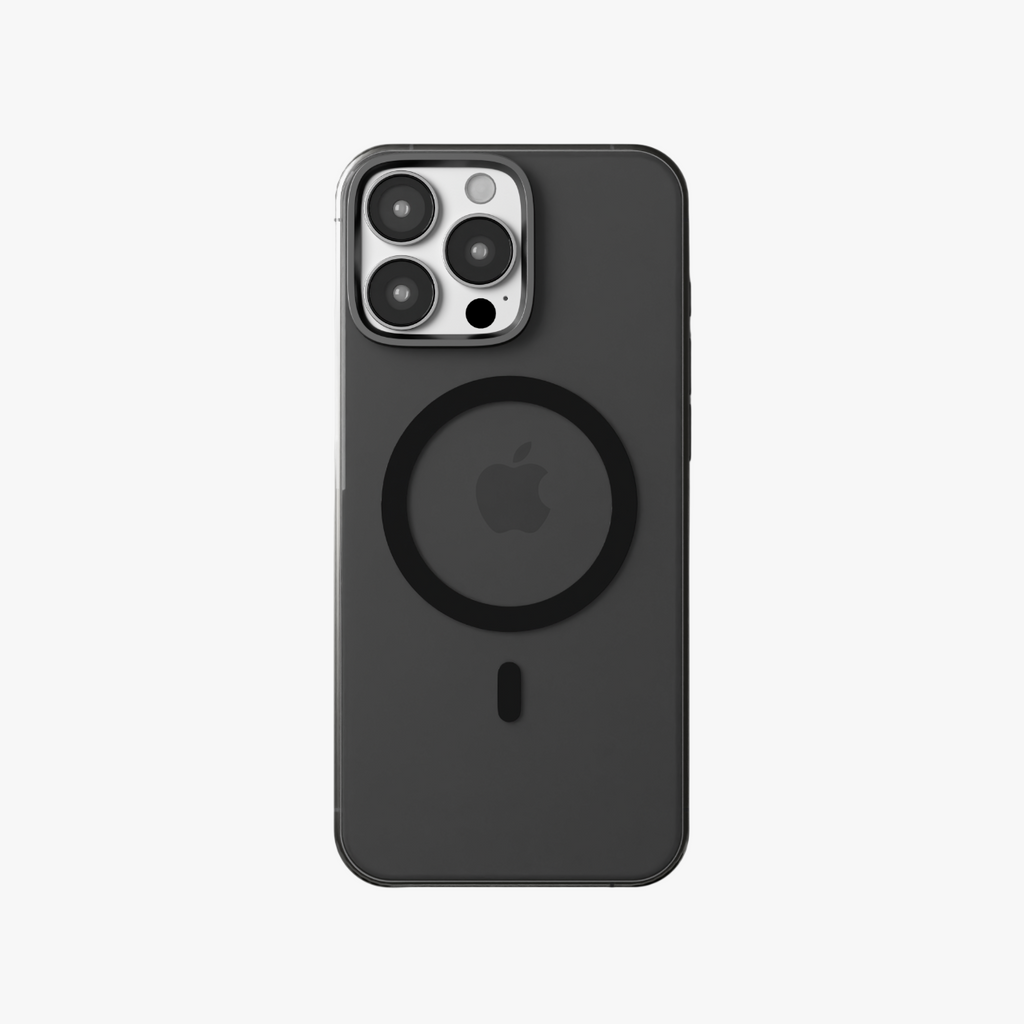 Ironclad Aura – Smoky Grey MagSafe Transparent Shield Case for iPhone 16 pro