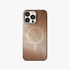 MeteorGlow – Brown Unique Frosted Finish MagSafe Case for iPhone 16 pro