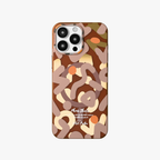 NeoWave –  Brown Unique Double-layer Print Frosted MagSafe Phone Cover for iPhone 16 pro