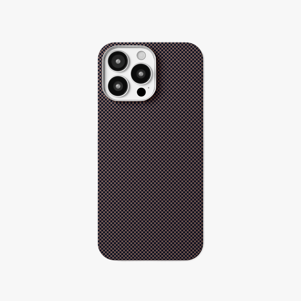 StealthForm – Brown Kevlar Shield MagSafe Case for iPhone 16 pro