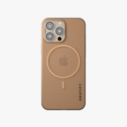 Textura – Brown PaperFeel MagSafe Case for iPhone 16 pro