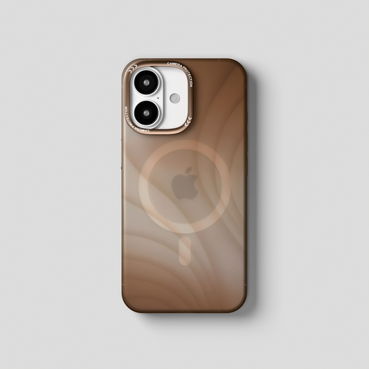 MeteorGlow – Desert Unique Frosted Finish MagSafe Case for iPhone 16