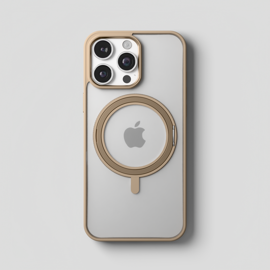 Orbit Grip – Dessert 360° Tactile O-Stand Clear transparent Case for iPhone 16 pro max