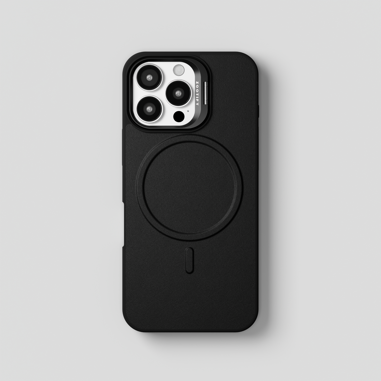 PrimoEdge – Black Luxe Leather design Magsafe case for iPhone 16 pro
