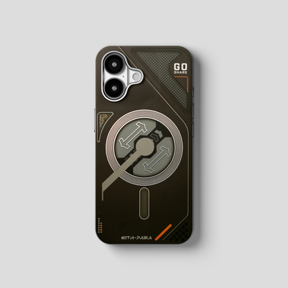 VectorEdge – Black  Modern Aesthetics Magsafe case for iPhone 16