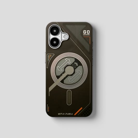 VectorEdge – Black  Modern Aesthetics Magsafe case for iPhone 16