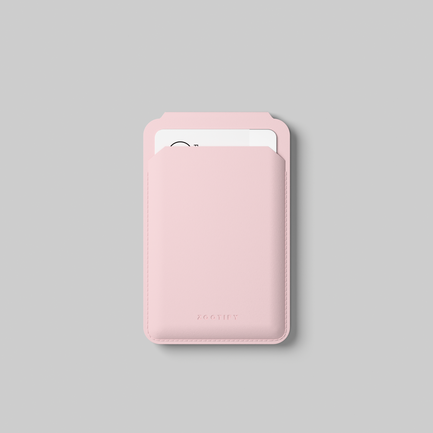 MagSafe Wallet – Pink Premium Leatherite Slim Card Holder with Stand