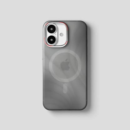 MeteorGlow – Titanium Grey Unique Frosted Finish MagSafe Case for iPhone 16