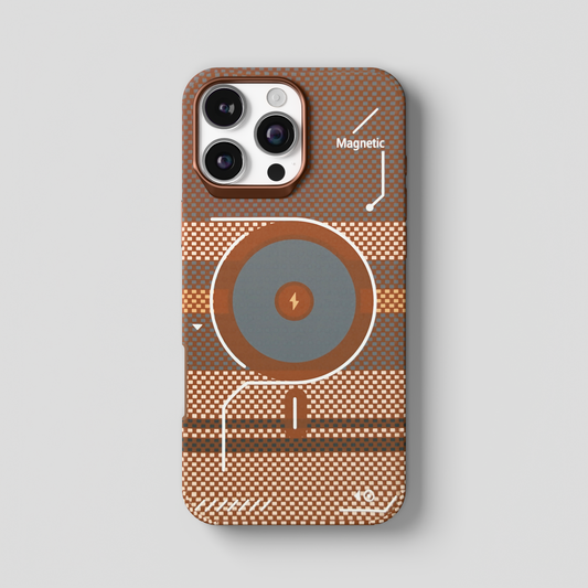ArtiShell – Brown Detachable Layer Modular MagSafe Case for IPhone 16 pro max