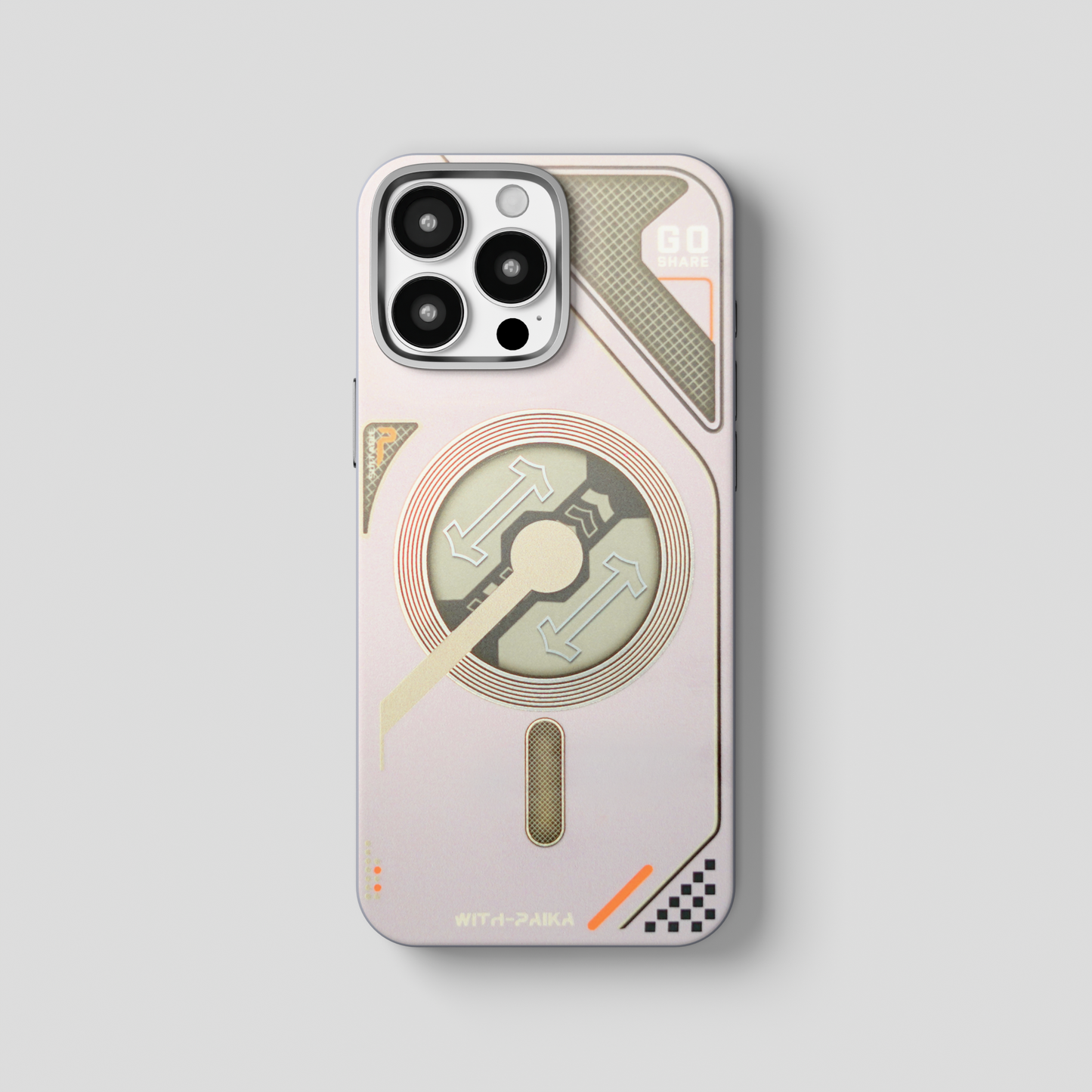 VectorEdge – Grey Modern Magsafe case for iPhone 16 pro
