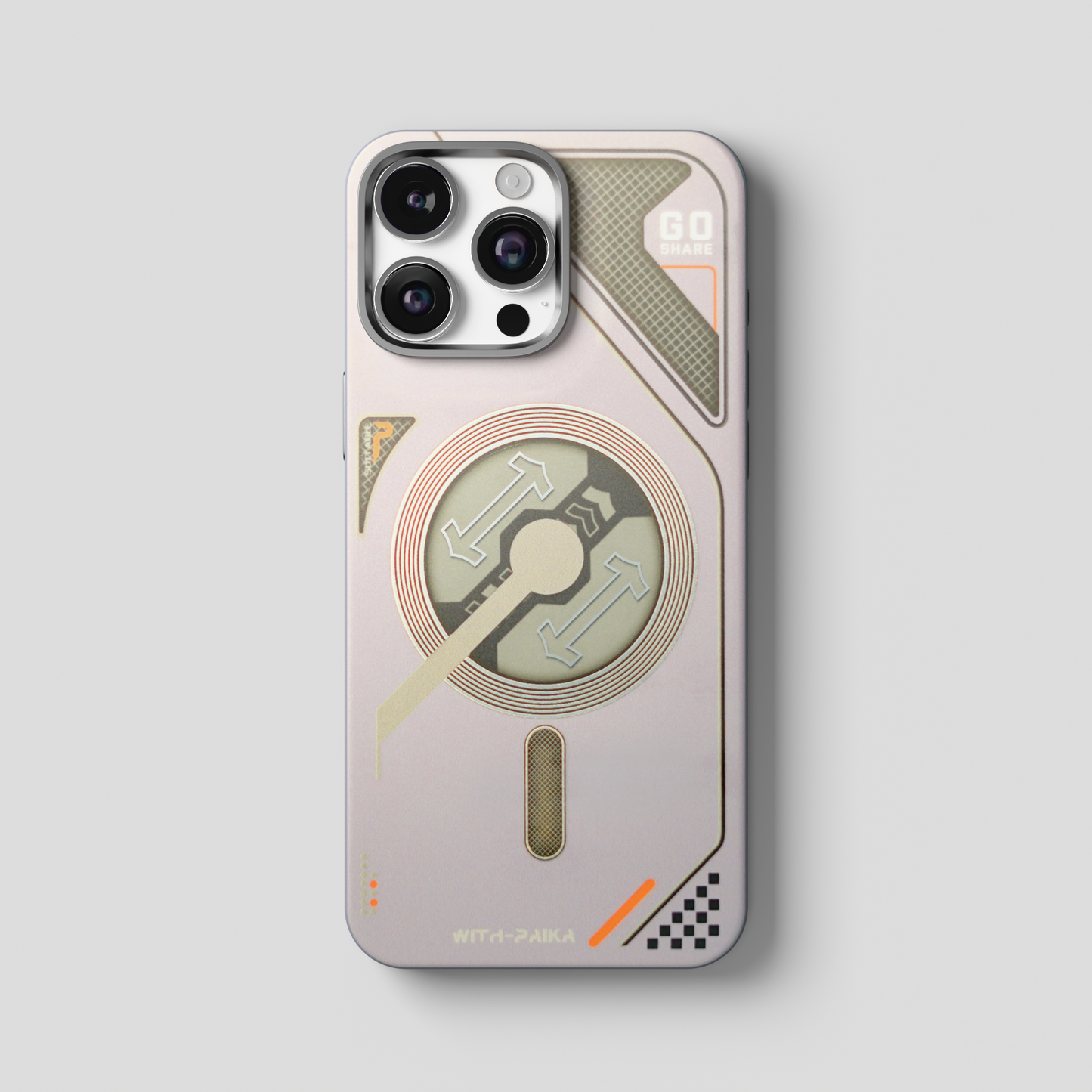 VectorEdge – Grey Modern Aesthetics Magsafe case for iPhone 16 pro max