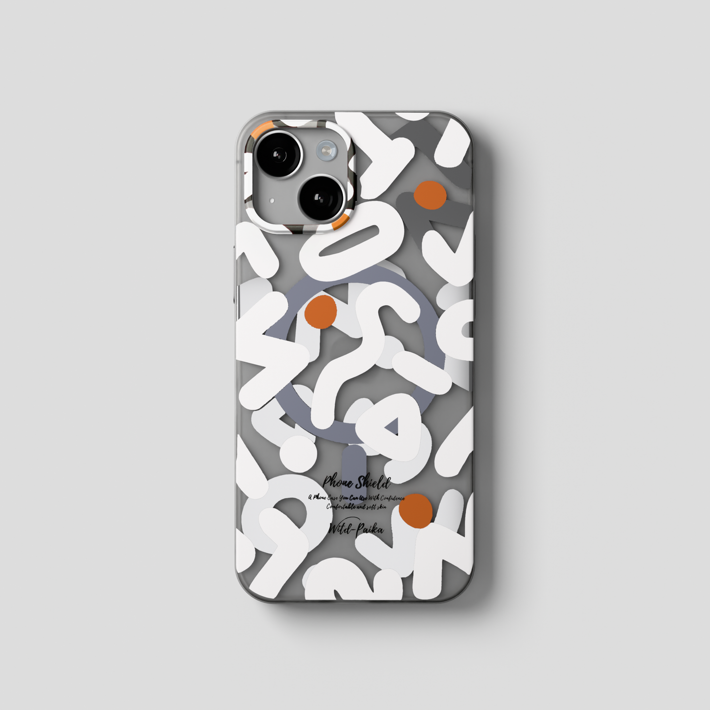 NeoWave – Unique Double-layer Print Frosted MagSafe Phone Cover for iPhone 15