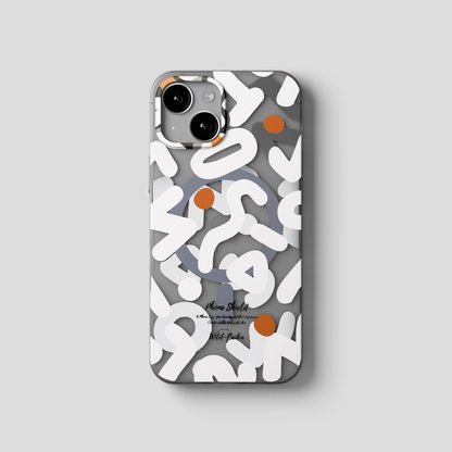 NeoWave – Unique Double-layer Print Frosted MagSafe Phone Cover for iPhone 15