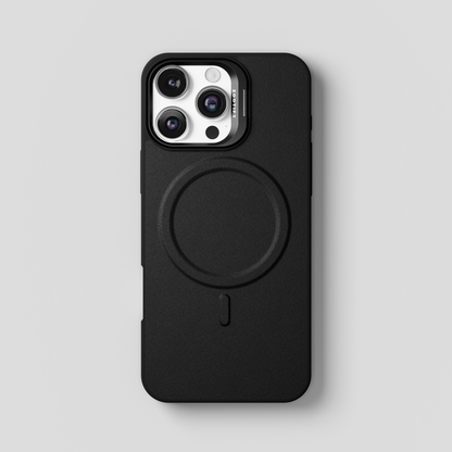PrimoEdge – Black Luxe Leather design Magsafe case for iPhone 16 pro max