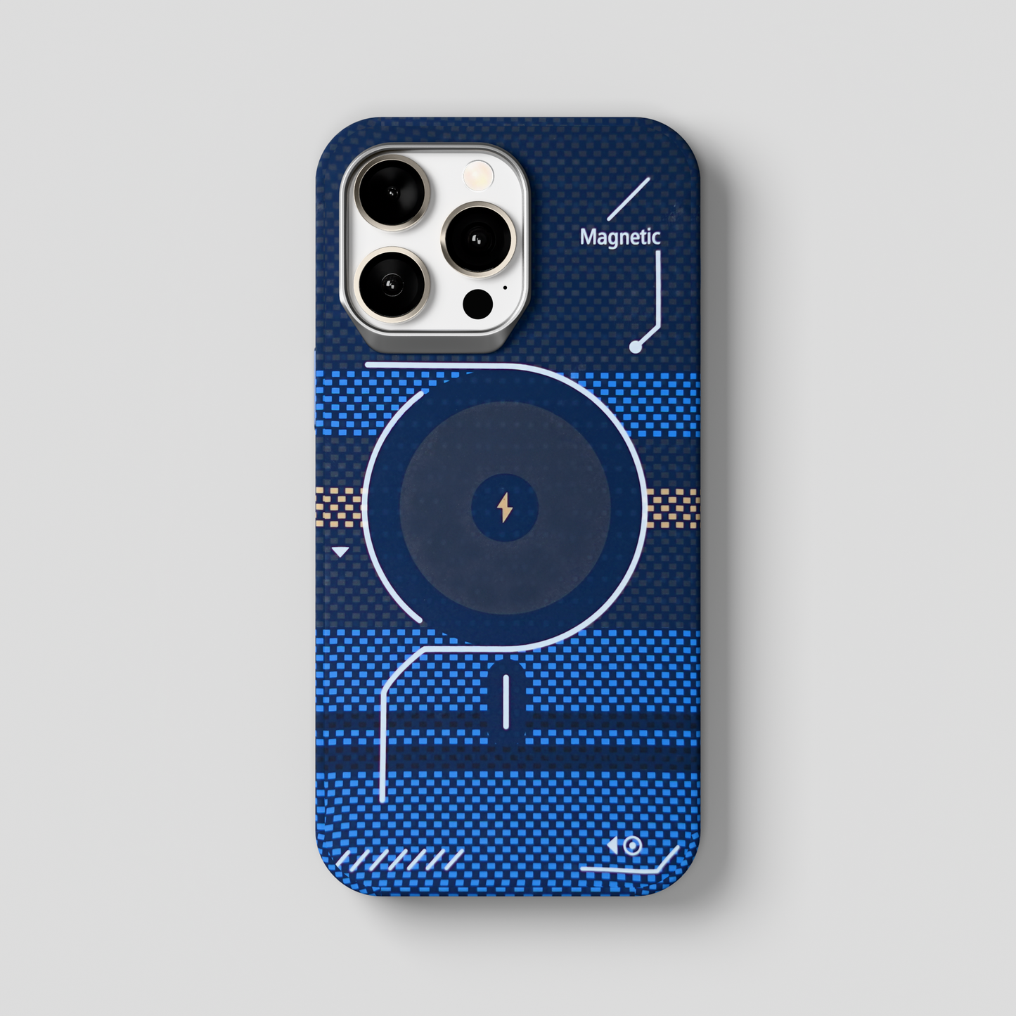 ArtiShell – Blue Detachable Layer Modular MagSafe Case for iPhone 15 pro max