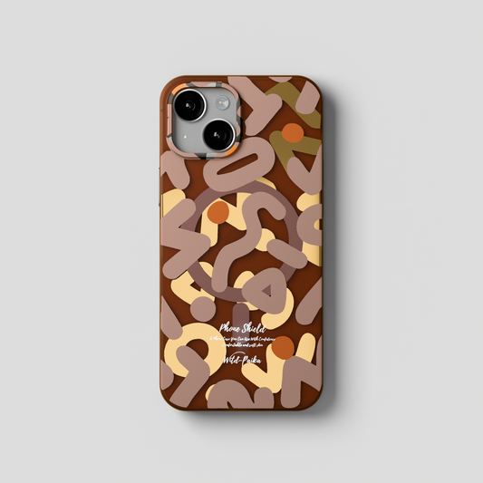 NeoWave – Unique Double-layer Print Frosted MagSafe Phone Cover for iPhone 15