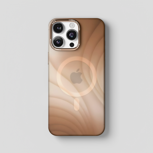 MeteorGlow – Desert Unique Frosted Finish MagSafe Case for iPhone 16 pro max