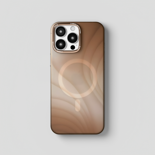 MeteorGlow – Desert Unique Frosted Finish MagSafe Case for iPhone 16 pro