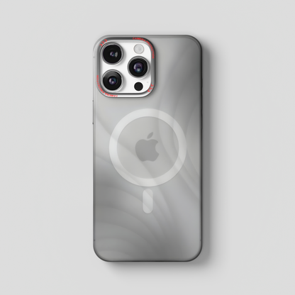 MeteorGlow – Titanium Grey Unique Frosted Finish MagSafe Case for iPhone 16 pro max